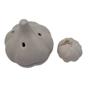 Garlic Keeper Garlic Holder Garlic Baker Ceramic/ Terra Cotta NWOT